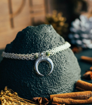 Collier Ras le cou - Turquoise Africaine et Cristal de Roche